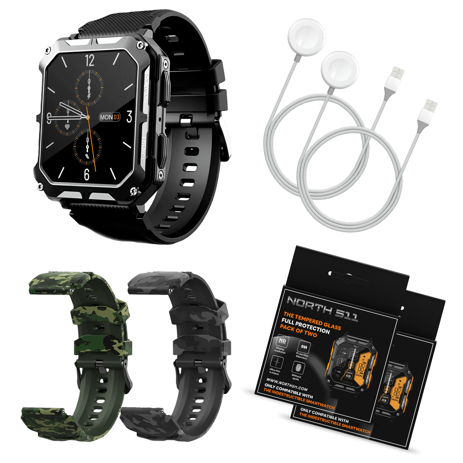 INDESTRUCTIBLE SMARTWATCH ULTIMATE BUNDLE - North511